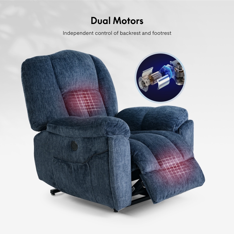 XL6 Power Lift Recliner Chair With Heat And Massage | FlexiSpot US
